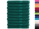 Premium Sauna Towels SOLUND 10 pcs Green 80x200 cm 600 gsm 137340