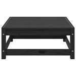 3 Piece Garden Lounge Set Black Solid Wood Pine 805704