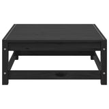 3 Piece Garden Lounge Set Black Solid Wood Pine 805704