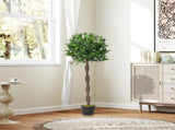 Artificial Bay Laurel Topiary Trees w/ Pot Fake, Set Of 2 120cm/4FT Indoor Greenery Plant Home T3398P344457
