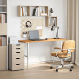 Desk Top Light Brown 140x50x2.5 cm Solid Wood Oak Rectangular 4009020