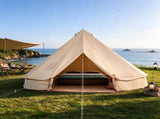 4 Seasons Canvas Bell Tent 4 M/13.12 Ft Yurt Tent with Stove Jack Breathable Family Camping Outdoor T6639P619016