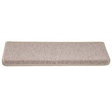 ZNTS Stair Mats 30 pcs 65x21x4 cm Taupe 3365771