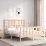 Bed Frame without Mattress Small Double Solid Wood Pine 3193046