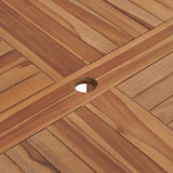 Garden Dining Table 110x75 cm Solid Wood Teak 318476