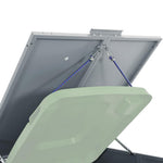 Wheelie Bin Storage for 2 Bins Grey 138x79x117 cm Steel 3279987