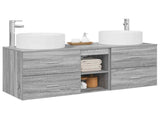Bathroom Furniture Set 3 pcs Grey Sonoma 49.5 x 44.5 x 65.5 cm 3405952