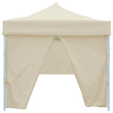 Folding Pop-up Party Tent with 8 Sidewalls 870x291x315 cm Cream 44976