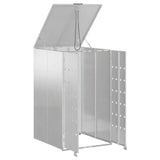 Wheelie Bin Storage with Gas Lift-up Lid for 240L Bin Silver 42018689