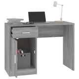 Desk with Drawer&Cabinet Grey Sonoma 100x40x73 cm Engineered Wood 342657