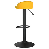 Bar Stools 2 pcs Yellow Velvet 333608