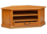 CornerTVCabinet Natural 79 x 40 x 46 cm Solid Mahogany Wood 42009929
