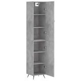 Highboard Concrete Grey 34.5x34x180 cm Engineered Wood 3198765