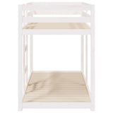 Bunk Bed without Mattress White 75x190 cm Small Single Solid Wood Pine 821660