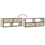 TV Cabinet Sonoma Oak 100x31x39.5 cm Engineered Wood and Metal 848930