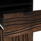 Bathroom Cabinet Walnut 38 x 33 x 160 cm Engineered Wood 4018030