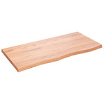 Table Top Light Brown 100x50x cm Treated Solid Wood Oak 3156366