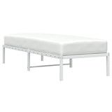 Metal Bed Frame without Mattress White 75x190cm 373663