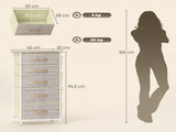 Wood Storage Chest of Drawers 91279749