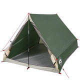Camping Tent A-Frame 2-Person Green Waterproof 94755