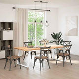 Dining Table Legs U-Shaped 2 pcs White 100x cm Steel 4012805