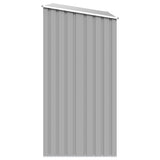 Garden Firewood Shed Grey 245x98x159 cm Galvanised Steel 46294