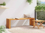 Bench Oil Natural 110 x 30 x 45 cm Solid Teak Wood 4108118