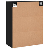 Wall Mounted Cabinets 2 pcs Black Engineered Wood 3197930