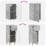 3 Piece Bathroom Cabinet Set ARNHEM Concrete Grey 3417768