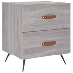 ZNTS Bedside Cabinets 2 pcs Grey Sonoma 40x35x47.5 cm Engineered Wood 827257