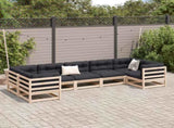 Garden Sofa Set Natural Wood Solid Pine Wood Large Modular 3299614