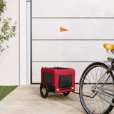 Pet Bike Trailer Red and Black Oxford Fabric&Iron 93908