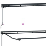 Manual Awning Frame with LEDs 5 x 3 m Polyester with PU coating 3420925
