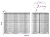 Gabion with 3.5 mm Wire and 5x5 cm Mesh 1150x30x150 cm 3462281