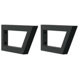 Basin Shelf Wall Mounted Steel and Solid Wood Oak 3302551