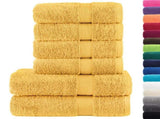 6 Piece Premium Towel Set SOLUND Gold 600 gsm 137559