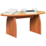 Coffee Table Wax Brown 80 x 40 x 35 cm Solid Pine Wood 873534