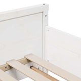 Bed Frame with Mattress White 80 x 200 cm Solid Pine Wood 3385944