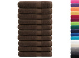 Premium Bath Towels "SOLUND" 10 pcs Brown 100x150 cm 600 gsm 137241
