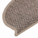 Stair Mats Self-adhesive Sisal-Look 15 pcs 65x21x4 cm Dark Beige 326878