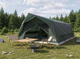 Tunnel Tent with Roof Army green 10-Person Polyester and Steel 42028664