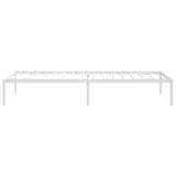 ZNTS Metal Bed Frame without Mattress White 75x190cm 350903