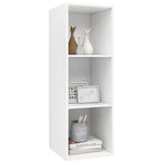 ZNTS Wall-mounted TV Cabinet White 37x37x107 cm Engineered Wood 805480