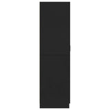 Wardrobe Black 80x52x180 cm Engineered Wood 800622