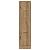 Apothecary Cabinet Artisian Oak 30x41x118 cm Engineered Wood 855168