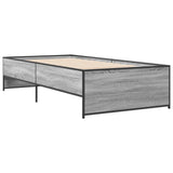 Bed Frame Grey Sonoma 80 x 200 cm Engineered Wood 8009098