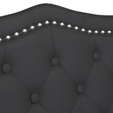 Chesterfield Bench Black 120.5 x 65 x 75 cm Faux Leather 42019284