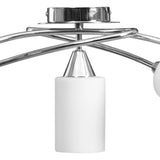 Ceiling Lamp with Ceramic Shades for 5 E14 Bulbs White Cone 289238