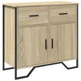 ZNTS Sideboard Sonoma Oak 79.5x35.5x74.5 cm Engineered Wood 848545