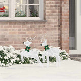 LED Reindeers 2 pcs Cold White Fabric 42012989